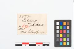 Etikett zu Bronzeösenklammer (NHMW-PRAE-025731)